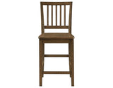 Joplin Solid Wood Walnut Finish 24″ Farmhouse Counter Stool, Set of 2 by Steve Silver at Eve Furniture