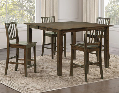 Joplin Walnut 42-54″ Counter Table with 12″ Leaf by Steve Silver at Eve Furniture