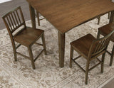 Joplin Walnut 42-54″ Counter Table with 12″ Leaf by Steve Silver at Eve Furniture