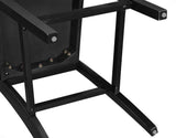 Joplin Walnut and Ebony Finish Solid Wood 24″ Farmhouse Counter Stool by Steve Silver at Eve Furniture