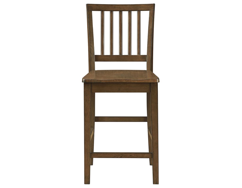 Joplin Walnut Finish 5-Piece Counter Height Set