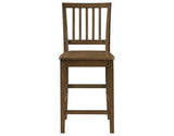 Joplin Walnut Finish 5-Piece Counter Height Set