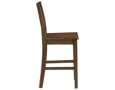 Joplin Walnut Finish 5-Piece Counter Height Set by Steve Silver at Eve Furniture