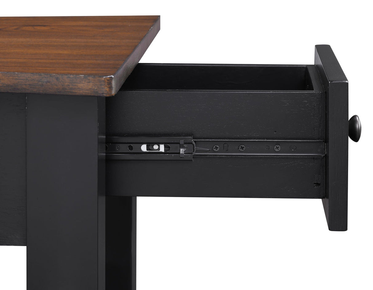 Joplin Walnut/Ebony 3-Piece Lift-Top Table Set by Steve Silver at Eve Furniture