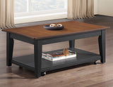 Joplin Walnut/Ebony 3-Piece Lift-Top Table Set by Steve Silver at Eve Furniture