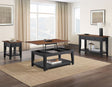 Joplin Walnut/Ebony 3-Piece Lift-Top Table Set by Steve Silver at Eve Furniture