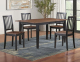 Joplin Walnut/Ebony Dining Room Set by Steve Silver at Eve Furniture