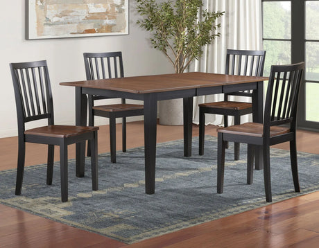 Joplin Walnut/Ebony Dining Room Set by Steve Silver at Eve Furniture