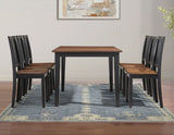Joplin Walnut/Ebony Dining Room Set by Steve Silver at Eve Furniture