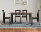 Joplin Walnut/Ebony Dining Room Set by Steve Silver at Eve Furniture