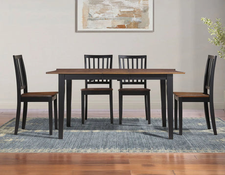 Joplin Walnut/Ebony Dining Room Set by Steve Silver at Eve Furniture