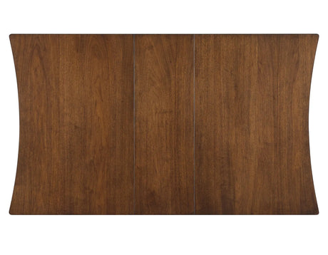 Joplin Walnut/Ebony Dining Table with 12″ Leaf by Steve Silver at Eve Furniture