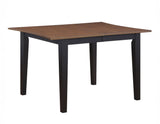 Joplin Walnut/Ebony Dining Table with 12″ Leaf by Steve Silver at Eve Furniture
