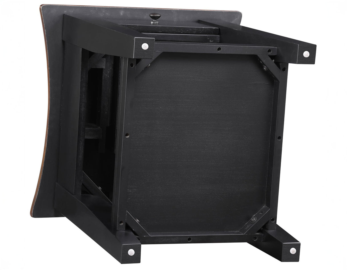 Joplin Walnut/Ebony End Table by Steve Silver at Eve Furniture