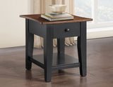 Joplin Walnut/Ebony End Table by Steve Silver at Eve Furniture