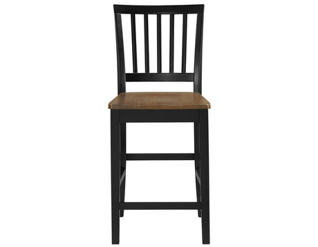 Joplin Walnut/Ebony Finish 5-Piece Counter Height Set by Steve Silver at Eve Furniture