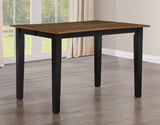 Joplin Walnut/Ebony Finish 5-Piece Counter Height Set