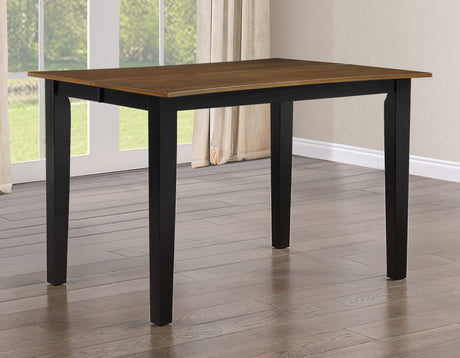 Joplin Walnut/Ebony Finish 5-Piece Counter Height Set by Steve Silver at Eve Furniture