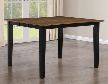 Joplin Walnut/Ebony Finish 5-Piece Counter Height Set by Steve Silver at Eve Furniture