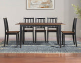 Joplin Walnut/Ebony Solid Wood Dining Chair, Set of 2 by Steve Silver at Eve Furniture