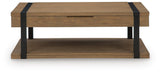 Jorannti Medium Brown Lift-Top Coffee Table by Ashley at Eve Furniture