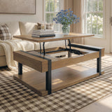 Jorannti Medium Brown Lift-Top Coffee Table by Ashley at Eve Furniture