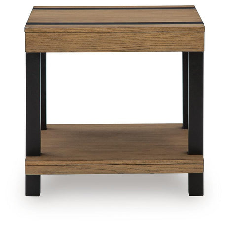 Jorannti Medium Brown Square End Table by Ashley at Eve Furniture
