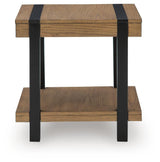 Jorannti Medium Brown Square End Table by Ashley at Eve Furniture