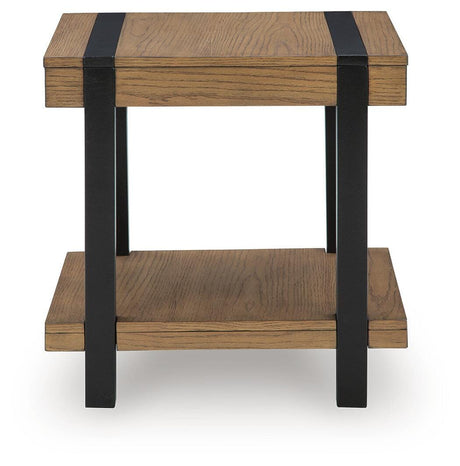 Jorannti Medium Brown Square End Table by Ashley at Eve Furniture