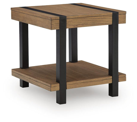 Jorannti Medium Brown Square End Table by Ashley at Eve Furniture