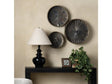 Jordan Bronze 3 Piece Round Metal Trays by Crestview at Eve Furniture
