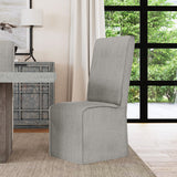 Jordan Cool Gray Upholstered Dining Chair (Set of 2) by Classic Home at Eve Furniture