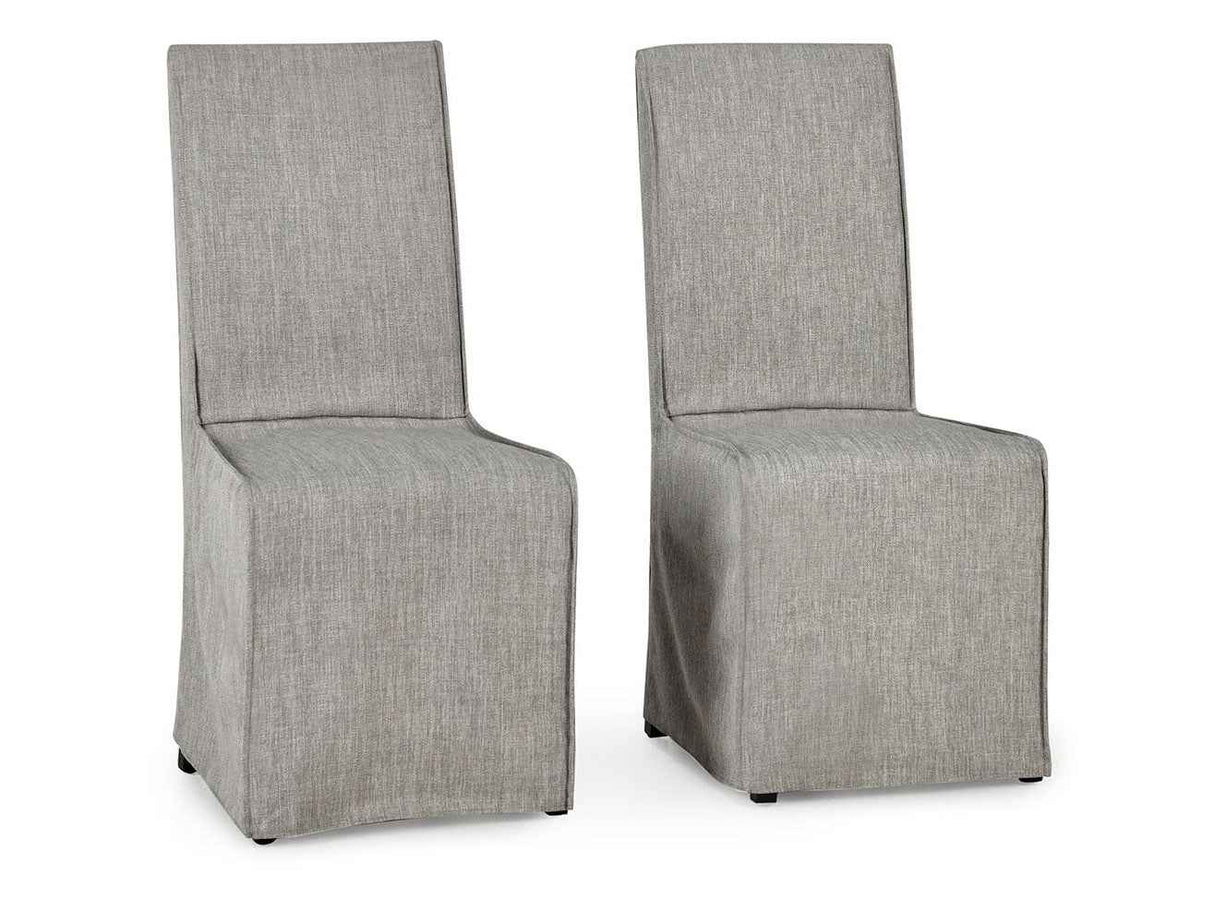 Jordan Cool Gray Upholstered Dining Chair (Set of 2) by Classic Home at Eve Furniture