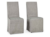Jordan Cool Gray Upholstered Dining Chair (Set of 2) by Classic Home at Eve Furniture