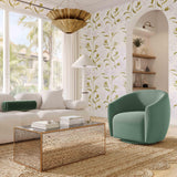 Jordan Performance Velvet Swivel Accent Chair by TOV Furniture at Eve Furniture