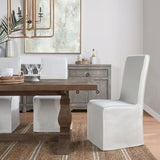 Jordan White Upholstered Dining Chair (Set of 2) by Classic Home at Eve Furniture