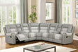 Jordon Grey Two-Tone Reclining Sectional by Happy Homes at Eve Furniture