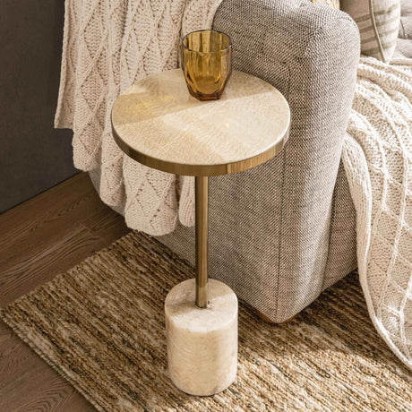 Jordyn Champagne Medium Accent Table by Classic Home at Eve Furniture