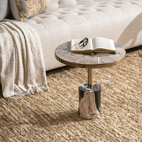Jordyn Molten Husk Large Accent Table by Classic Home at Eve Furniture