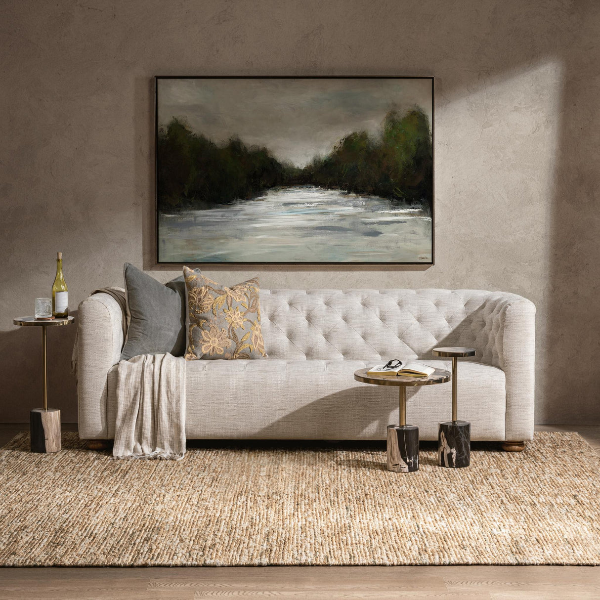 Jordyn Molten Husk Medium Accent Table by Classic Home at Eve Furniture