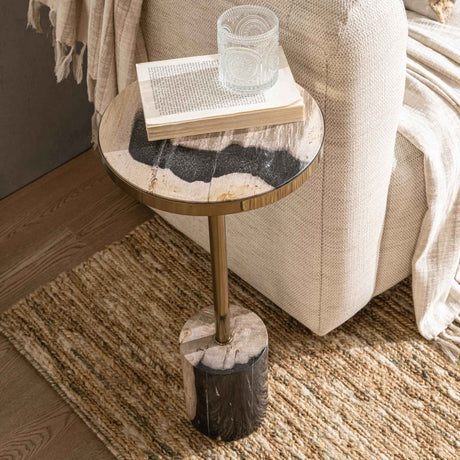 Jordyn Molten Husk Medium Accent Table by Classic Home at Eve Furniture
