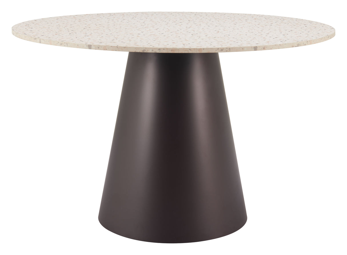 Jorf Beige & Bronze Dining Table by Zuomod at Eve Furniture