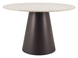 Jorf Beige & Bronze Dining Table by Zuomod at Eve Furniture