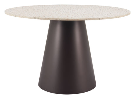Jorf Beige & Bronze Dining Table by Zuomod at Eve Furniture