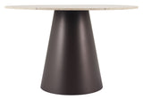 Jorf Beige & Bronze Dining Table by Zuomod at Eve Furniture