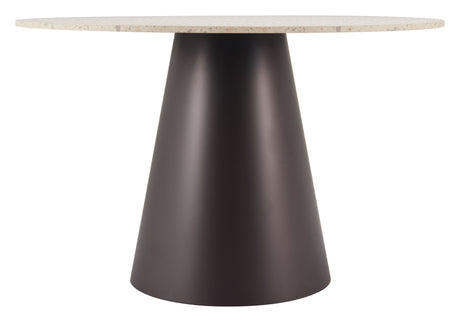 Jorf Beige & Bronze Dining Table by Zuomod at Eve Furniture