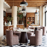 Jorf Beige & Bronze Dining Table by Zuomod at Eve Furniture