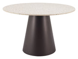 Jorf Beige & Bronze Dining Table by Zuomod at Eve Furniture