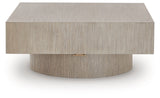 Jorielyn Light Grayish Brown Coffee Table by Ashley at Eve Furniture