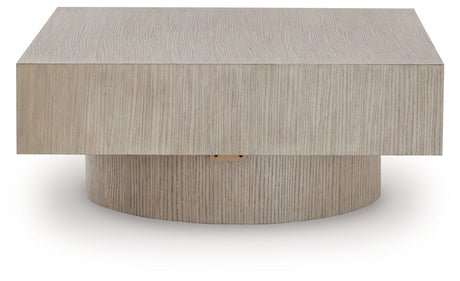 Jorielyn Light Grayish Brown Coffee Table by Ashley at Eve Furniture